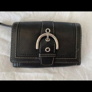 Black leather Coach wallet